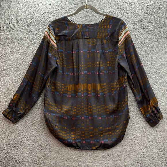 prAna Women's Medium Multicolor Lightweight Shirt V-Neck Activewear Outdoor - Picture 8 of 9